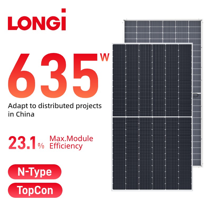 LONGi Hi-MO7 Bifacial 615-645w LR5-78HGD Panel Suria