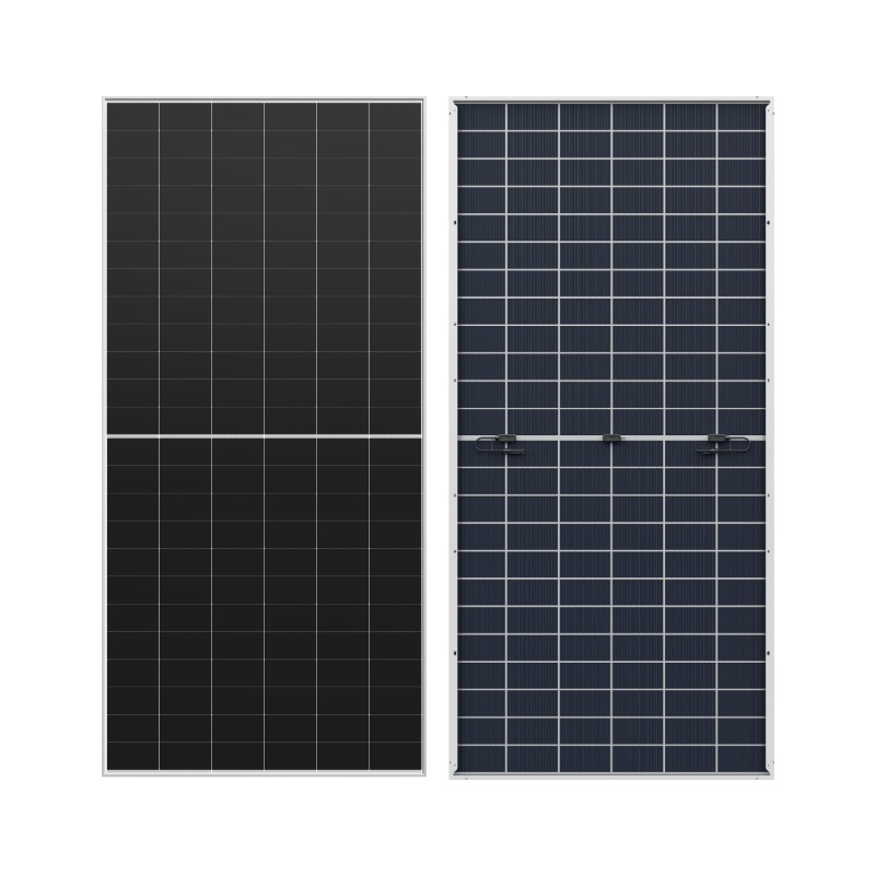 WERAN 640-670W HPBC 2.0 Panel Suria Dwimuka – Modul PV Dwi Kaca Kenalan Belakang OEM untuk Utiliti dan Projek EPC