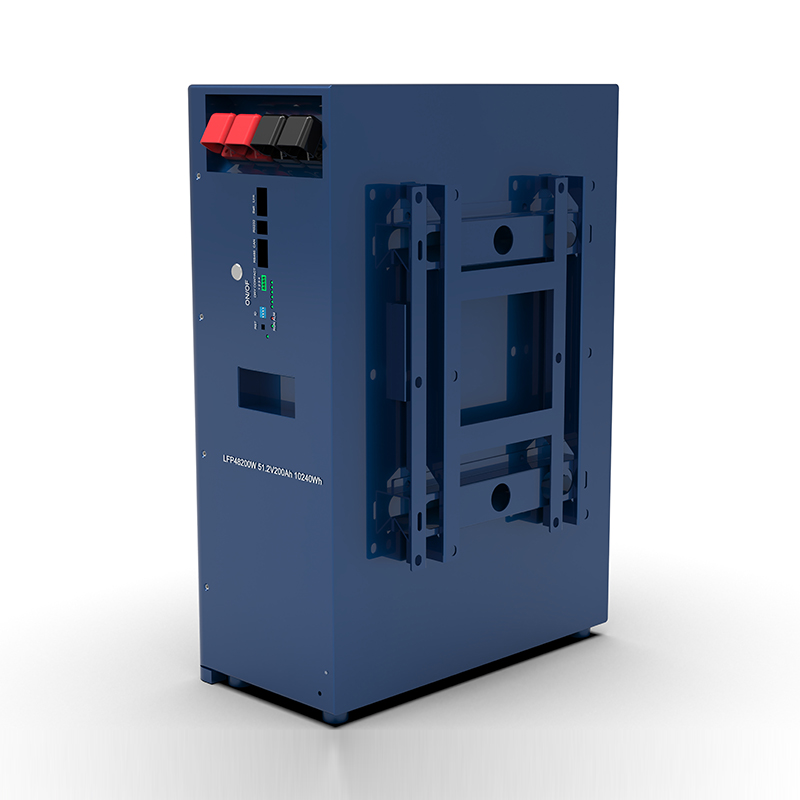 WERAN WRL-48100WB 51.2V 100Ah Bateri LiFePO4 Dipasang di Dinding (5.12kWj) – IP65, 6000 Kitaran, Storan Suria Luar Rumah