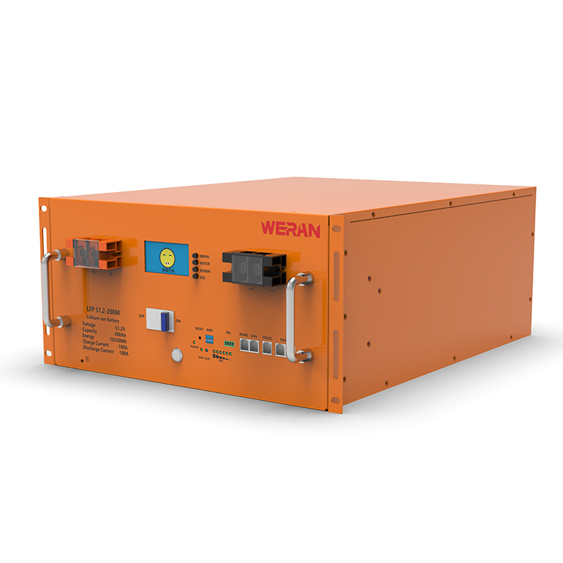 WERAN WRL-48200RO 51.2V 200Ah LiFePO4 Rak Bateri (10.24kWj) – 8000 Kitaran, Arus Tinggi, Storan Suria Modular