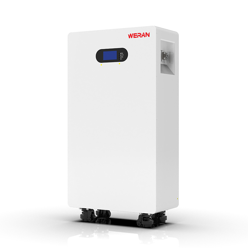 WERAN WRL-48200UW 51.2V 200Ah Bateri LiFePO4 (10.24kWj) – IP65 Beroda / Pemasangan Dinding, Storan Suria 48V Boleh Bertindan
