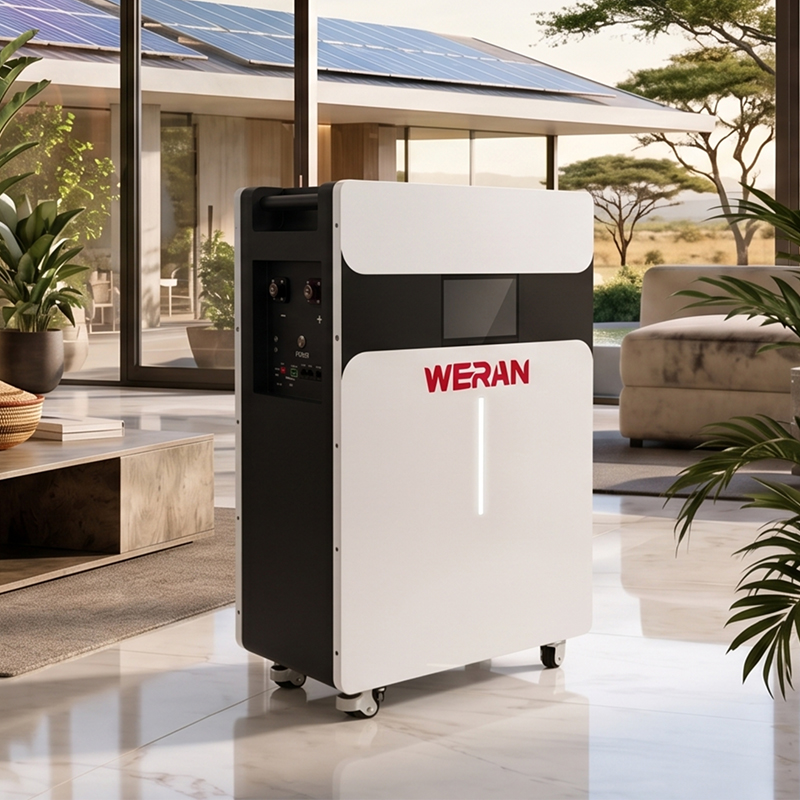 WERAN 51.2V 314Ah 16kWh Roller Type LiFePO4 Battery Pack untuk Penyimpanan Tenaga Rumah